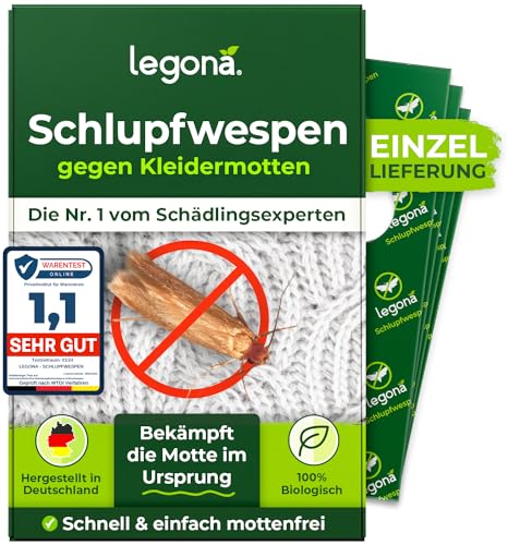 Legona® - Schlupfwespen gegen Kleidermotten / 4X...